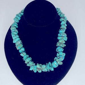 Navajo Large Nugget & Heishi Vintage Necklace